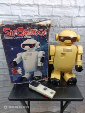 Vintage Mattel 1979 Sir Galaxy RC Radio Control Robot w/ Box READ