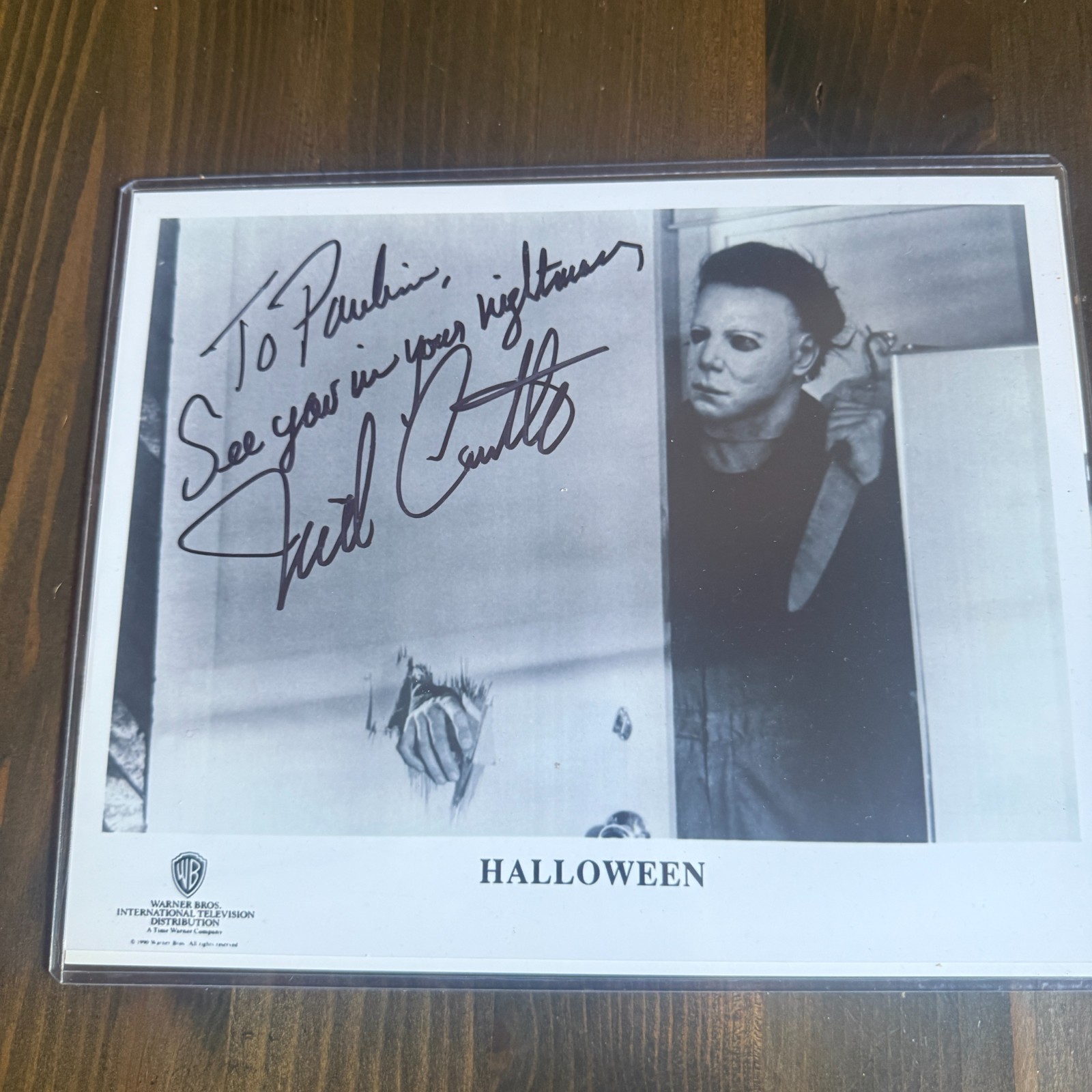 Nick Castle autographed signed 8x10 photo Halloween Michael Myers,