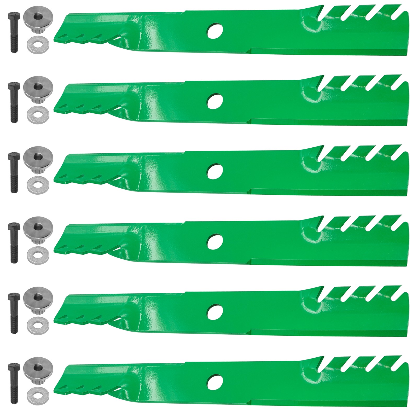 103-6403-S 103-6388-S 362-822 Toothed Blades w/ Bushing for Exmark ( 60" Deck )