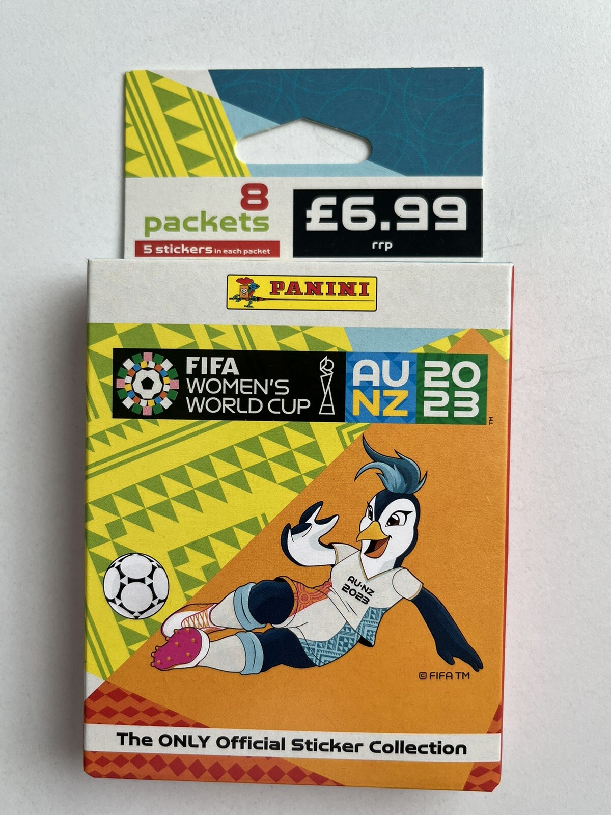 FIFA WOMENS WORLD CUP 2023 FOOTBALL PANINI HANGER BOX OF 8 STICKER PACKS