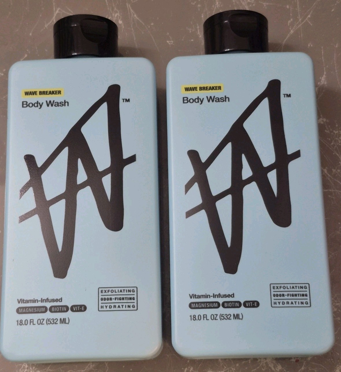 (2)W by Jake Paul Wave Breaker Scent Body Wash Vitamin Infused 16oz 