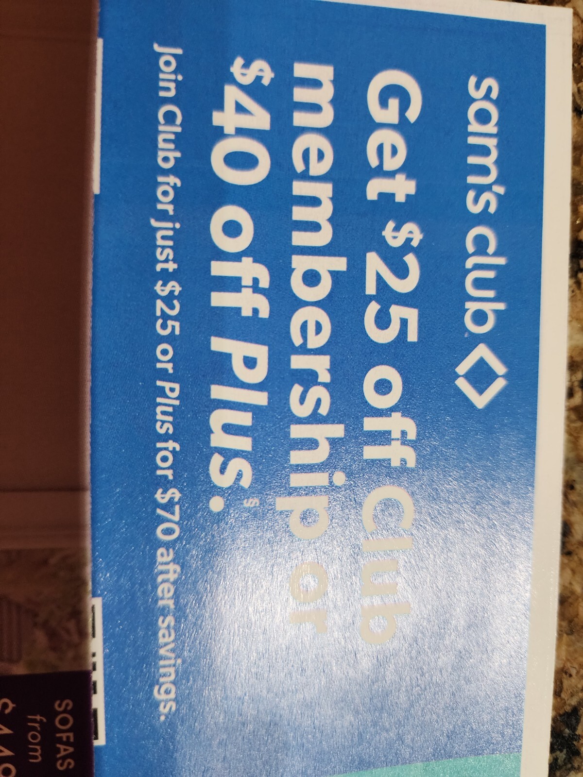 Sam's Club Coupon - Sam's Club - Sams Club - Sam's Club Store - Coupon