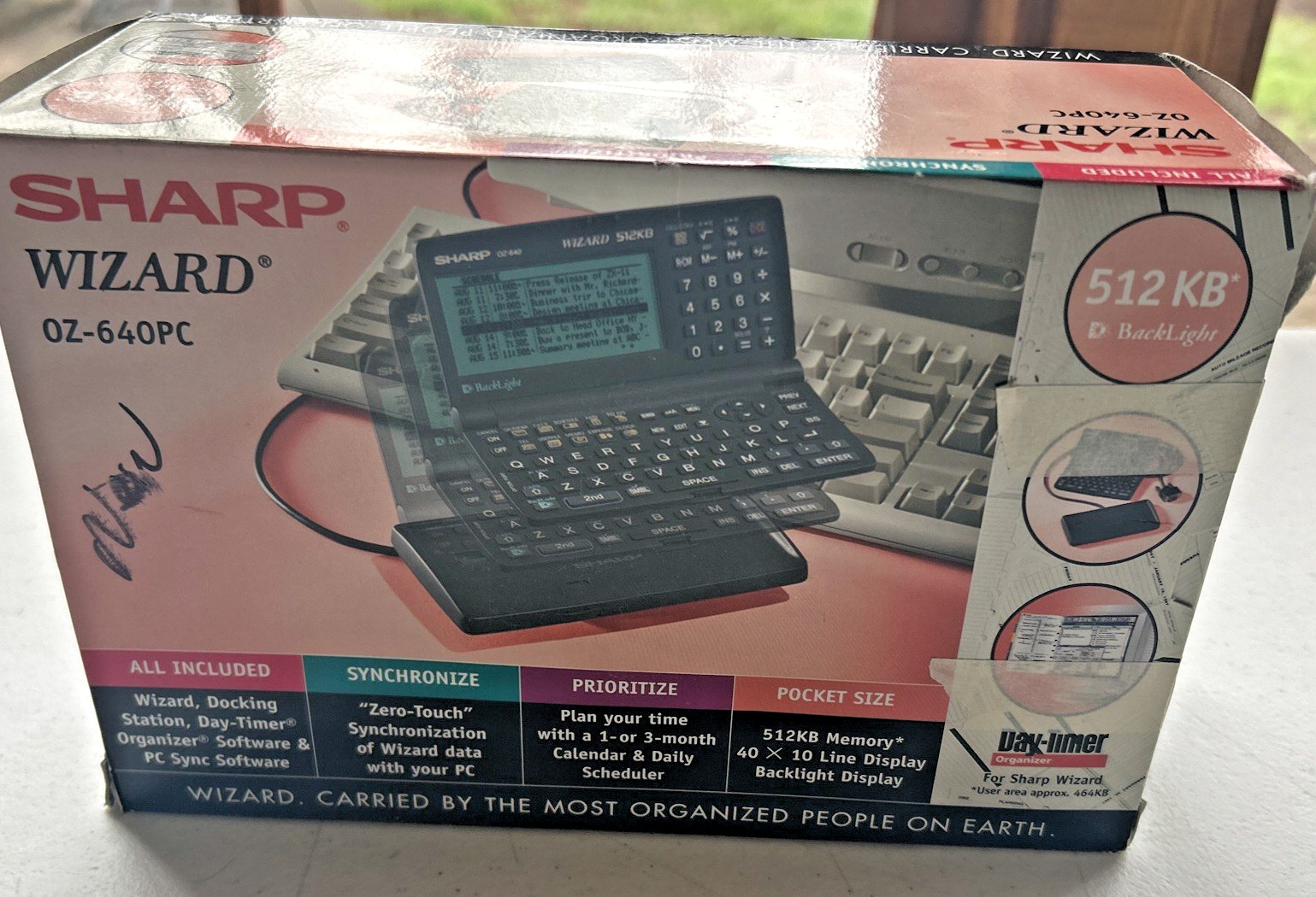 Sharp Wizard OZ-640PC Daytimer Organzier 512KB