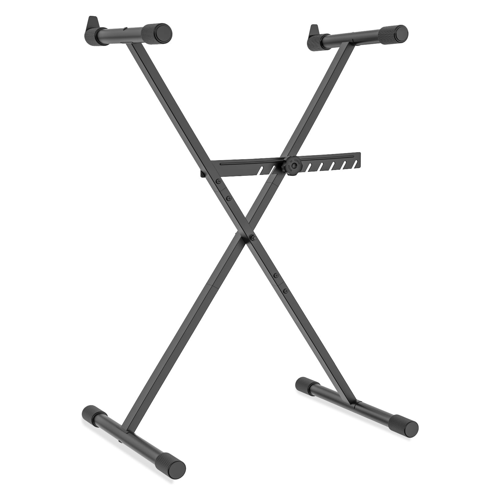 GLEAM Keyboard Stand - Digital Piano Stand, Single X Black - Capacity: 100 lb 