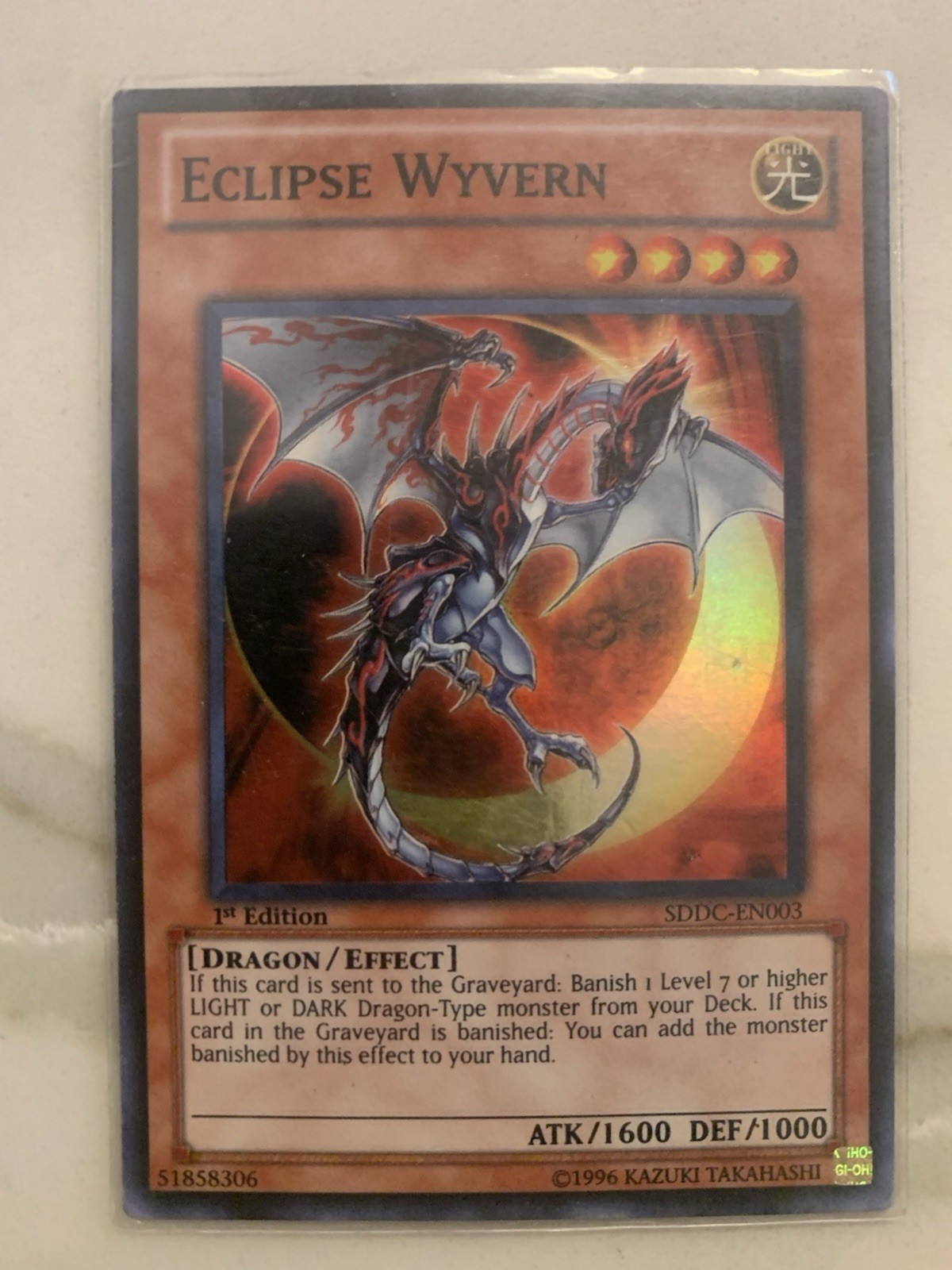 Konami Eclipse Wyvern SDDC-EN003 Dragons Collide Super Rare Effect 1st Edition
