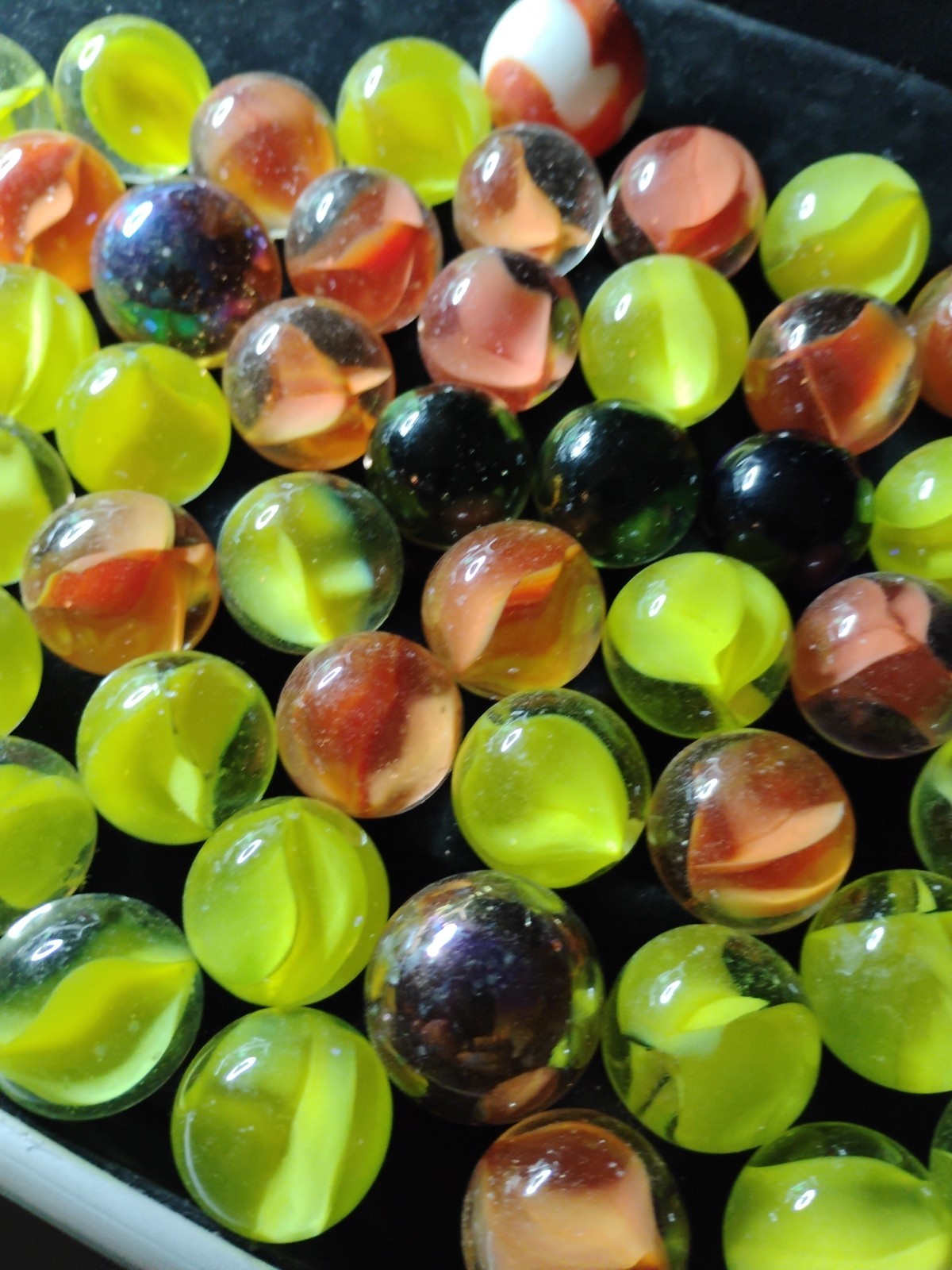 READ DESCRIPTION! 63 Shooters Collectors Marbles Different Makers Vintage 