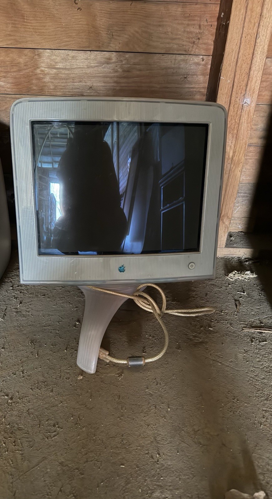 Apple Studio Display 17 In. Monitor Clear Blue With Keyboard