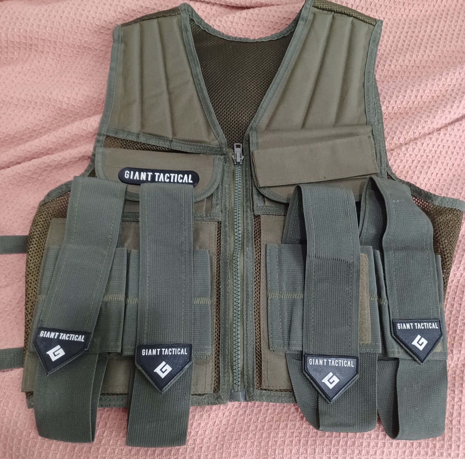 Giant Tactical Multipouch Crossdraw Padded Shoulder Tactical Vest