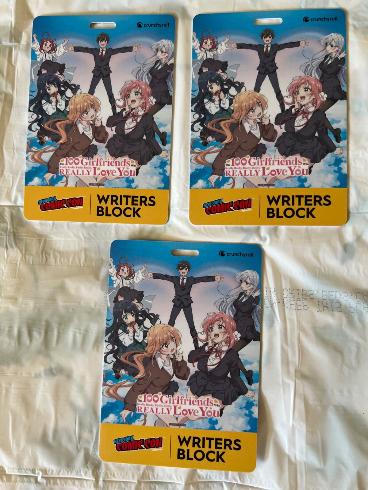 New York Comic Con 2024 Writers Block Badges 