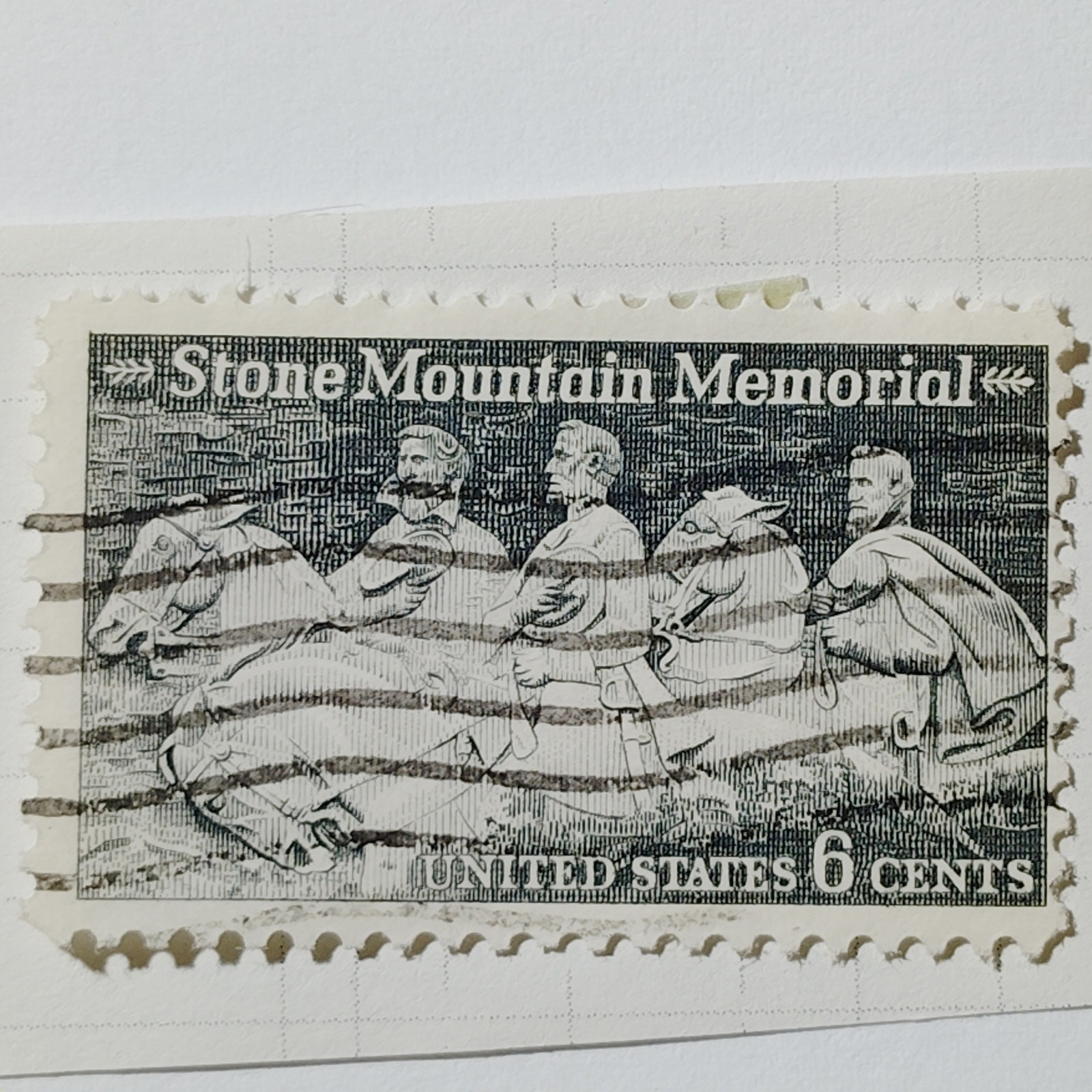 1970 US 6c Stone Mountain Memorial Stamp #1408 Used Cancelled Philately