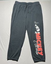 Disney 100 Mickey Mouse Black Jogger Sweatpants XXL