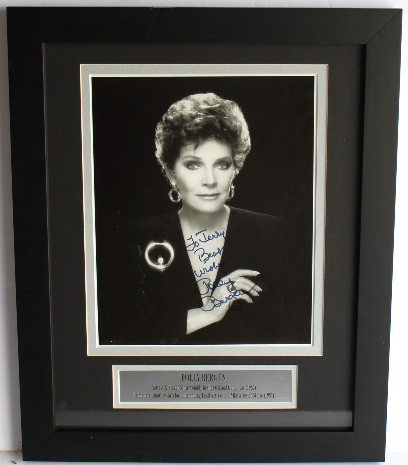 POLLY BERGEN 1930-2014 SIGNED PHOTO AMERICAN ACTRESS SINGER EMMY AWARD COA