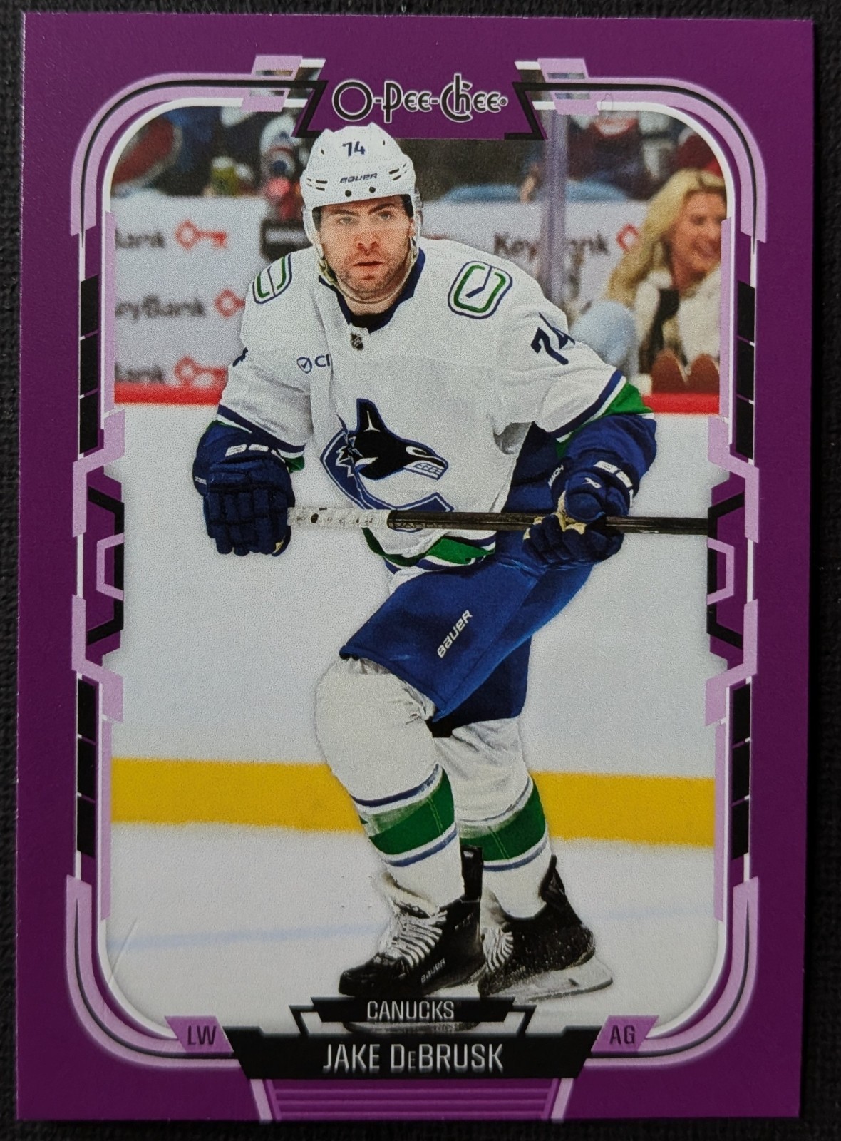 Jake DeBrusk 2025-26 O-Pee-Chee Purple /49