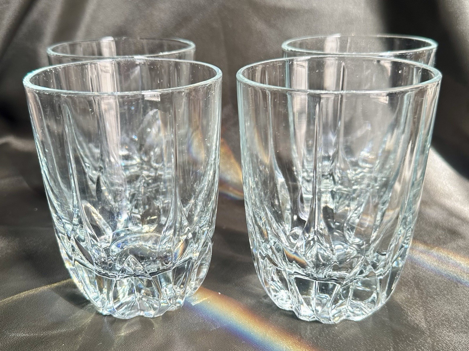Mikasa Apollo Double Old Fashioned Executive Crystal Glasses - 4 3/8” Set of 4