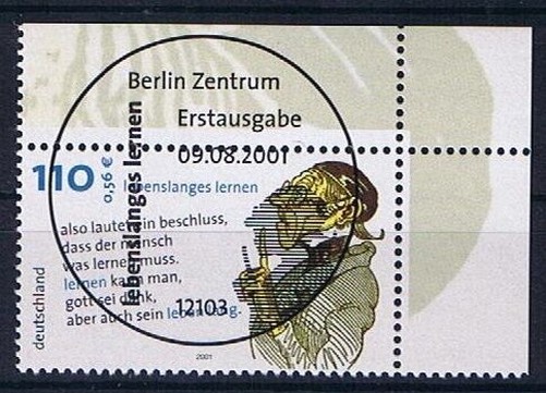 Federal Minr 2209 Postmarked With Affixed Upper Corner Edge From Subscription