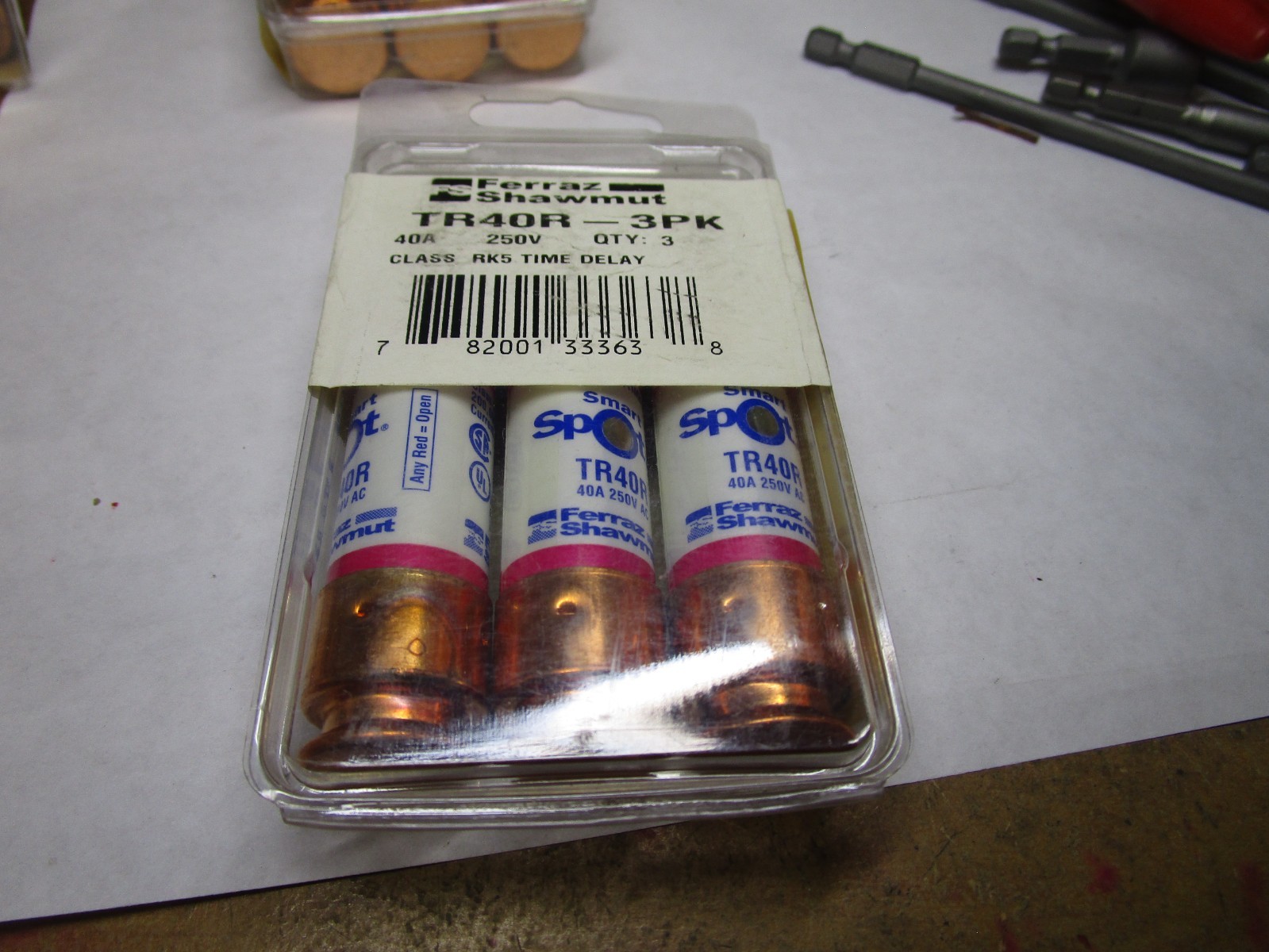 40 AMP 250 AC / 125 DC RK5 Dual-Element / Indicating Time-Delay Fuse QTY 3