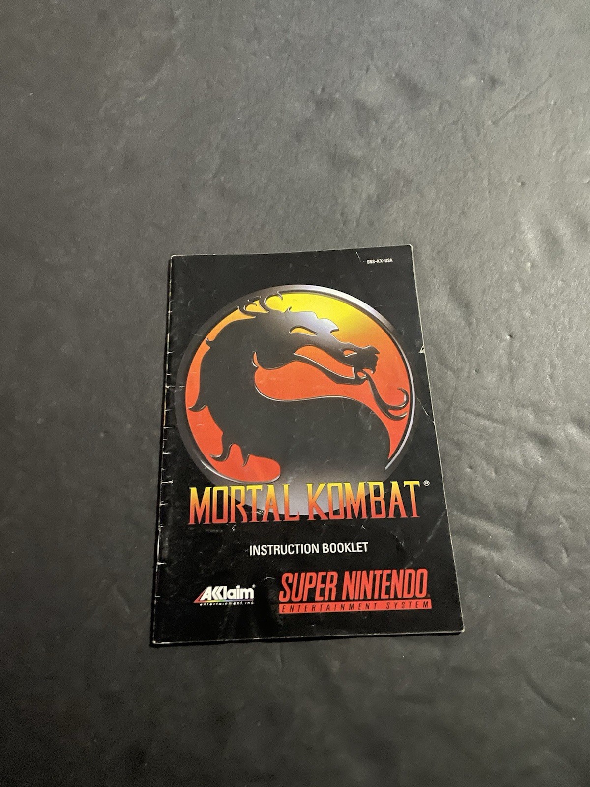 mortal kombat snes manual