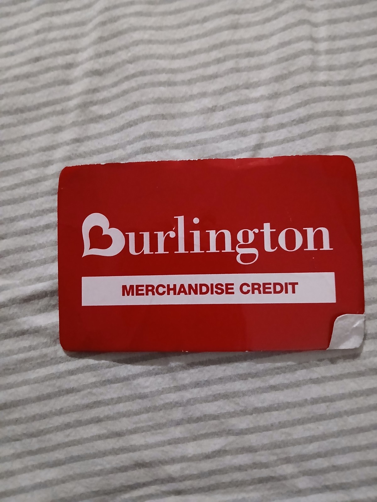Burlington Merchandise Credit Gift Card - $50.00