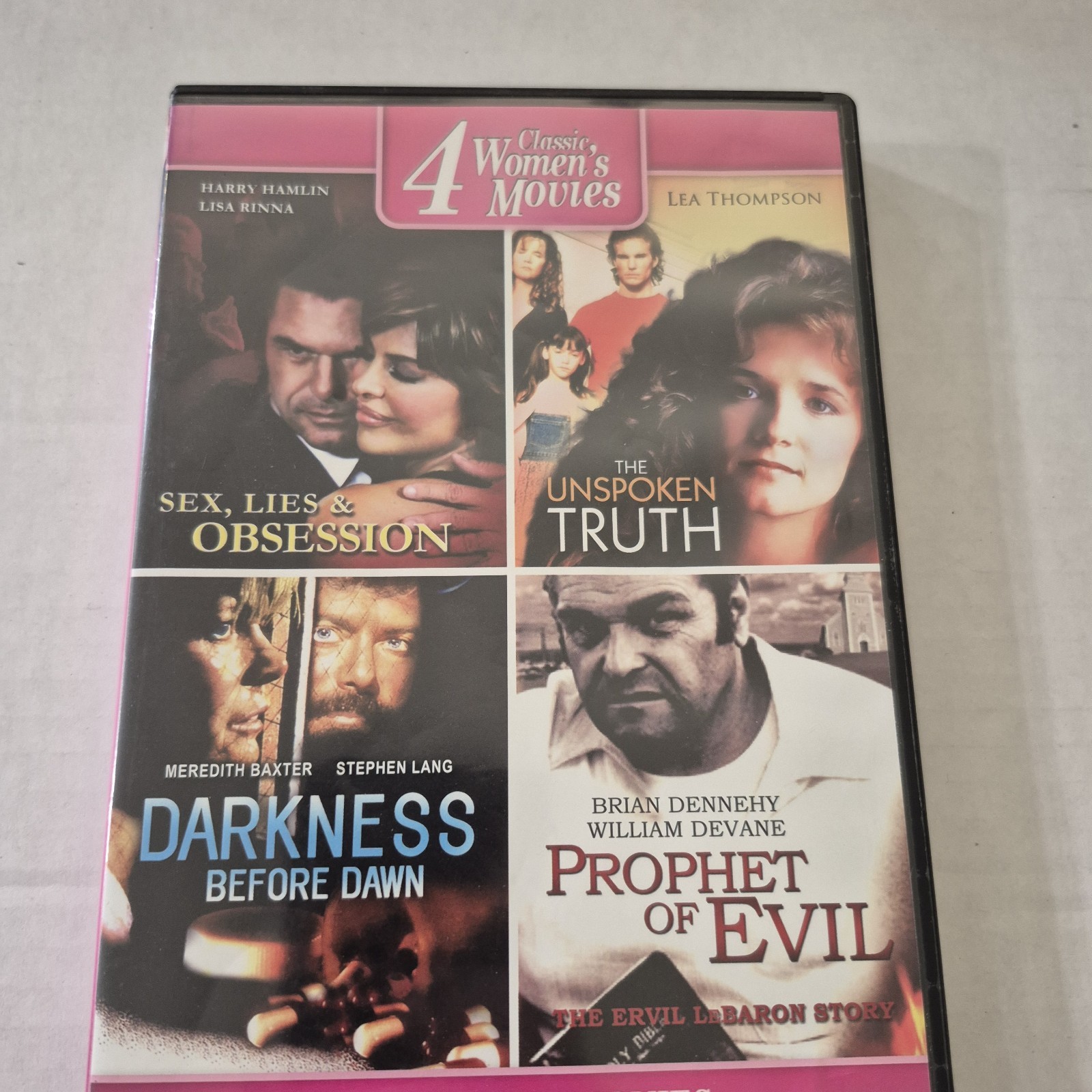 Lifetime Movies True Story 4 Film DVD Set Sex Lies Obsession Unspoken Truth