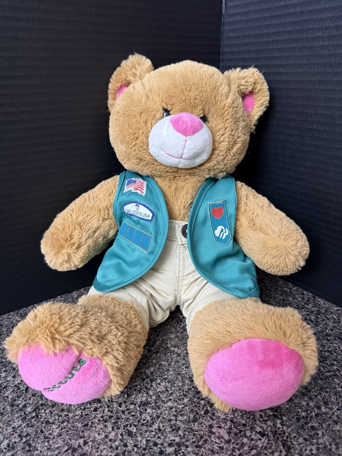 Girl Scouts Build-A-Bear 100th Anniversary Plush Bear with Uniform 2012 BAB