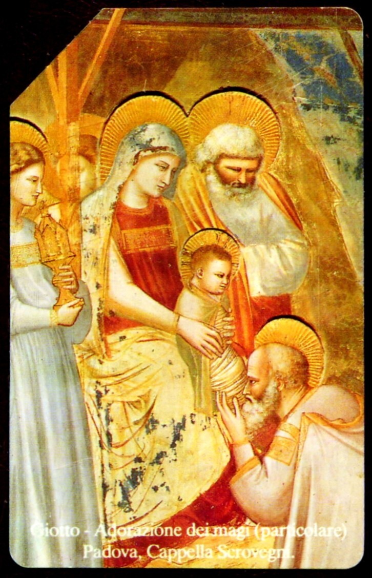 G 189 C&C 2246 Used Phone Card Christmas 91 Giotto Fair Quality