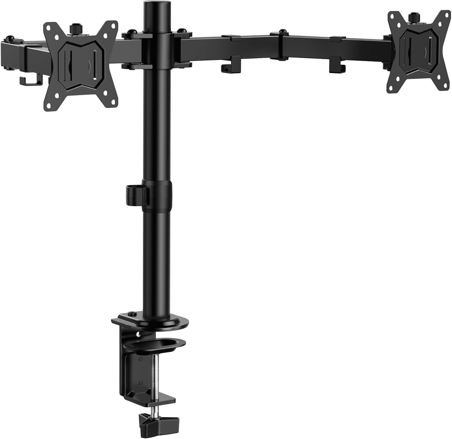 Dual Monitor Stand, Heavy Duty Adjustable Monitor Desk Mount for 2 Screens up to