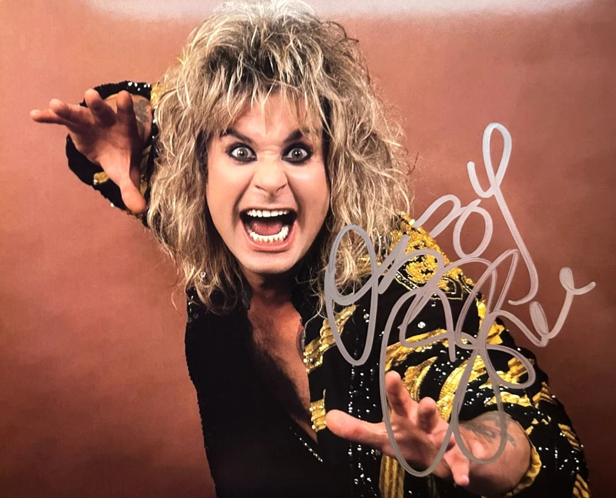 OZZY OSBOURNE (Black Sabbath) Signed Original 8x10" Authentic Autograph 
