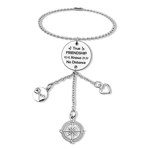 Best Friend Car Charms Rearview Mirror Hanging Ornament Long Distance 