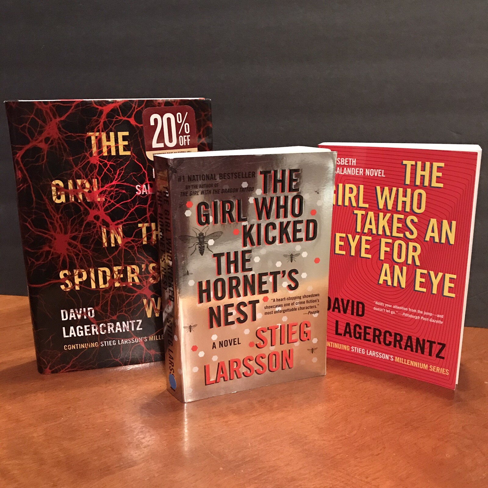 Lot: Lisbeth Salander Books David Lagercrantz Girl Spiders Web Eye for an Eye