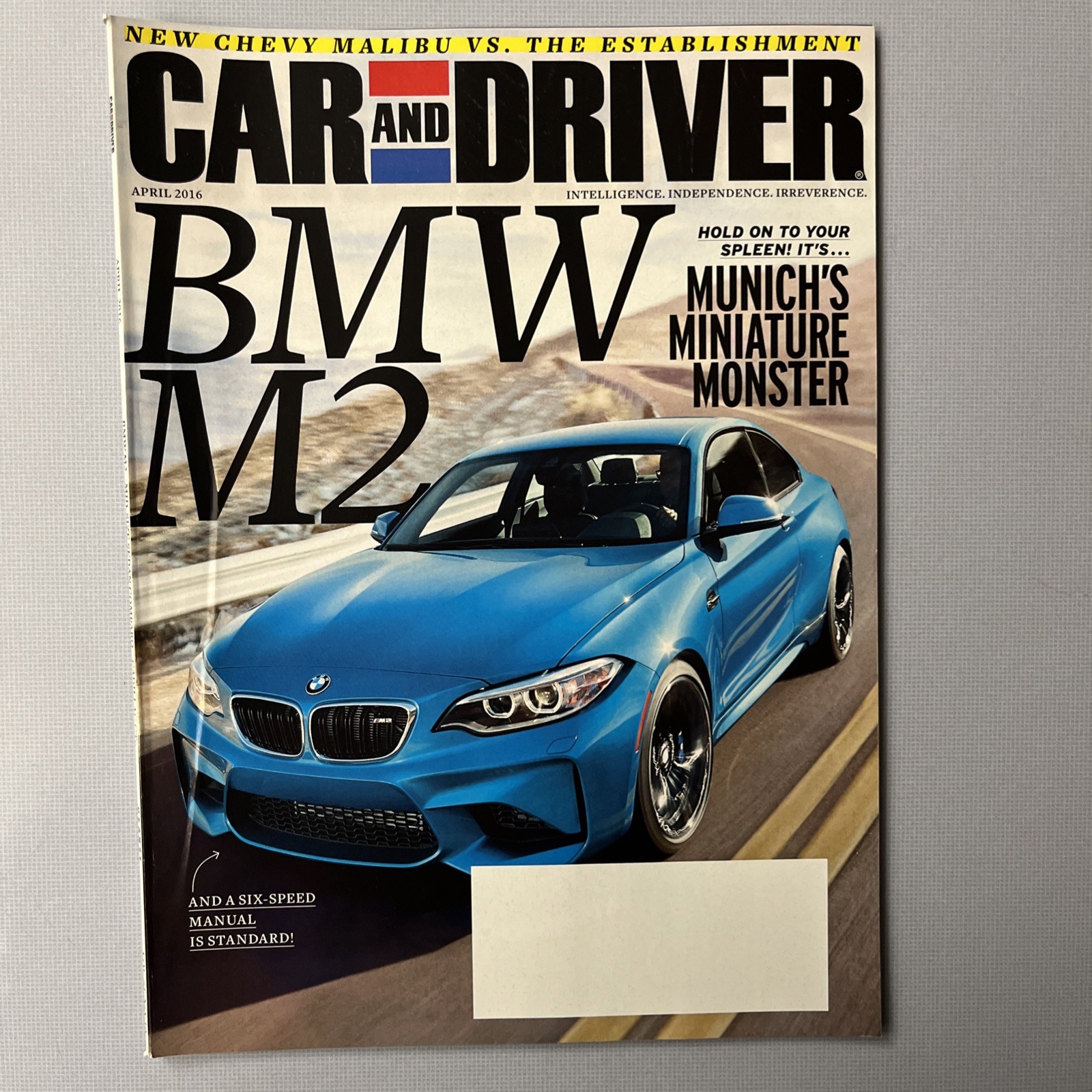 BMW M2 Jaguar F-Pace Subaru WRX  Cadillac CT6 AWD Car & Driver April 2016