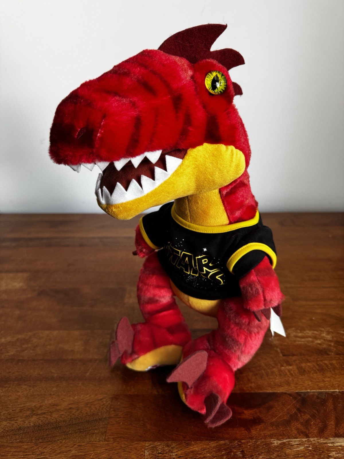 Build A Bear Workshop Red Dinosaur Raptor Plush Stuffed Animal Dragon