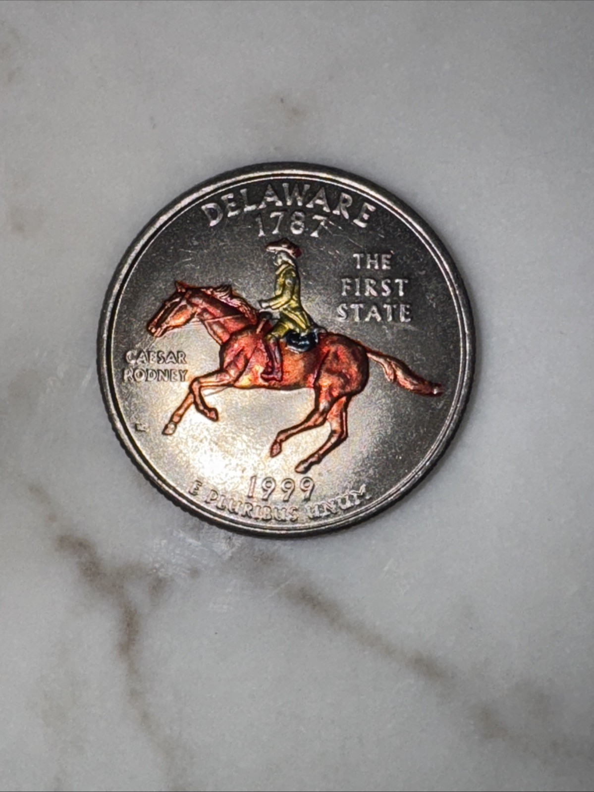  Spitting Horse Rare 1999- P Mint Delaware  Color Error 