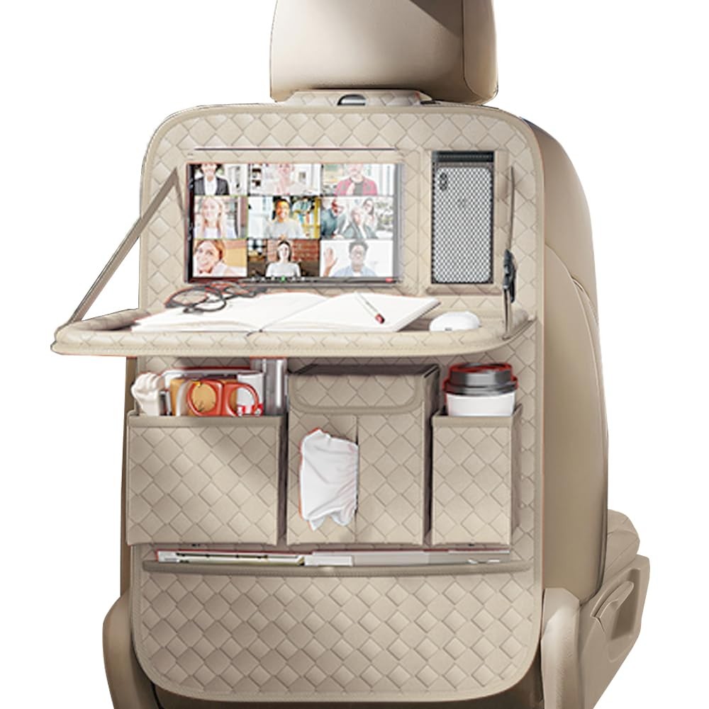 Car Seat Organizers,Multi-functional Back Seat Protectors, Storage Pouches, a...