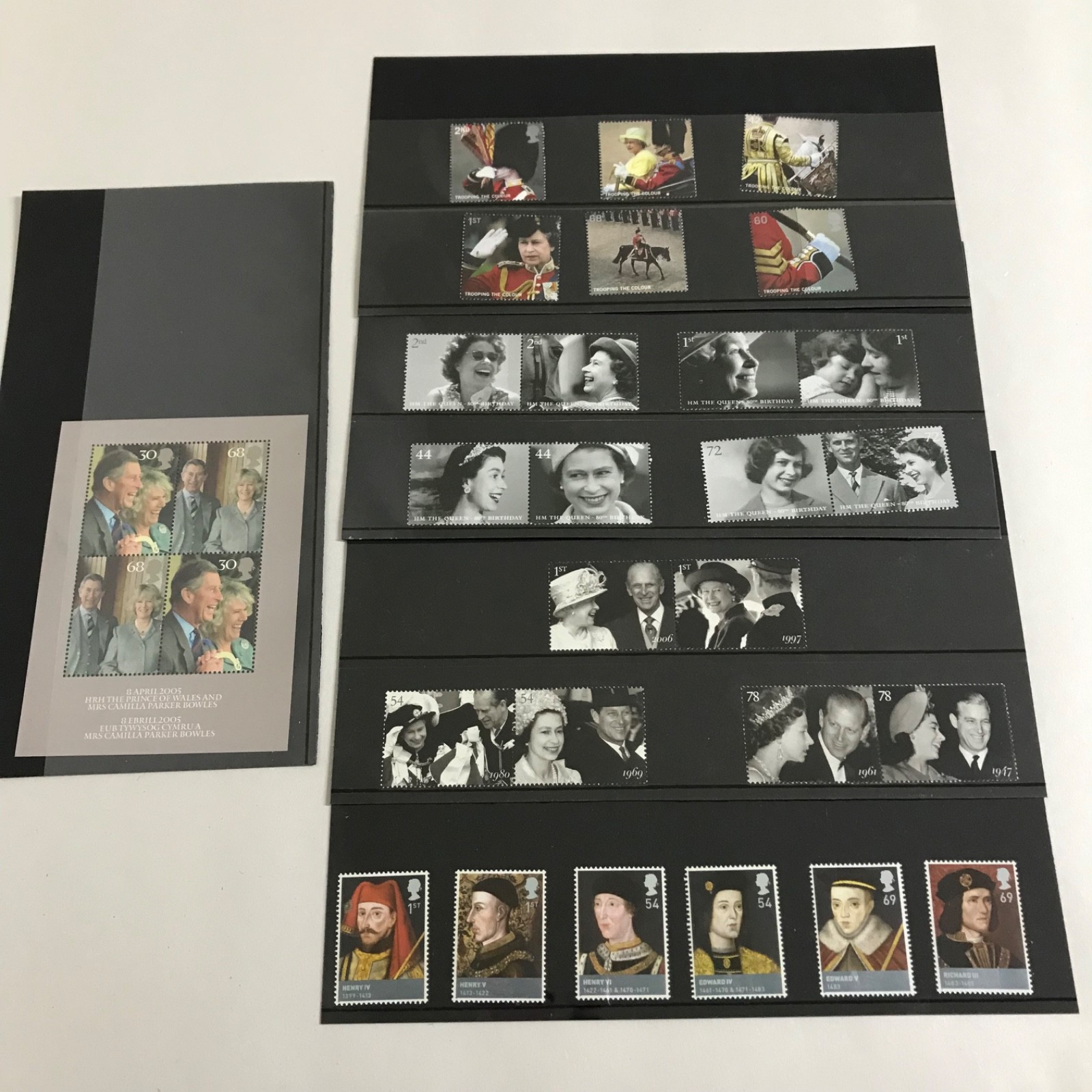 Royal Mail monarchy queen kings themed Stamp bundle New unused