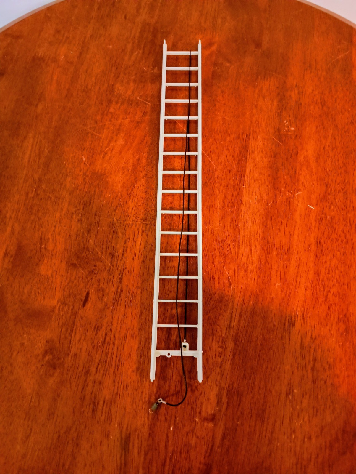 Vintage Nylint Plastic 16 3/4 " Fire Truck Ladder with String and Spring.