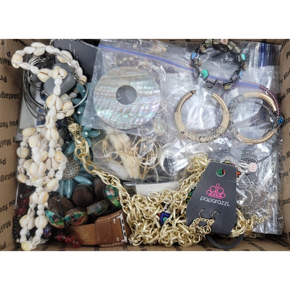 9lb Mixed Jewelry Lot 80% Wearable New & Used Reseller Bulk Box
