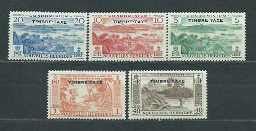 New Hebrides - Yvert Rate 36/40 * Mh