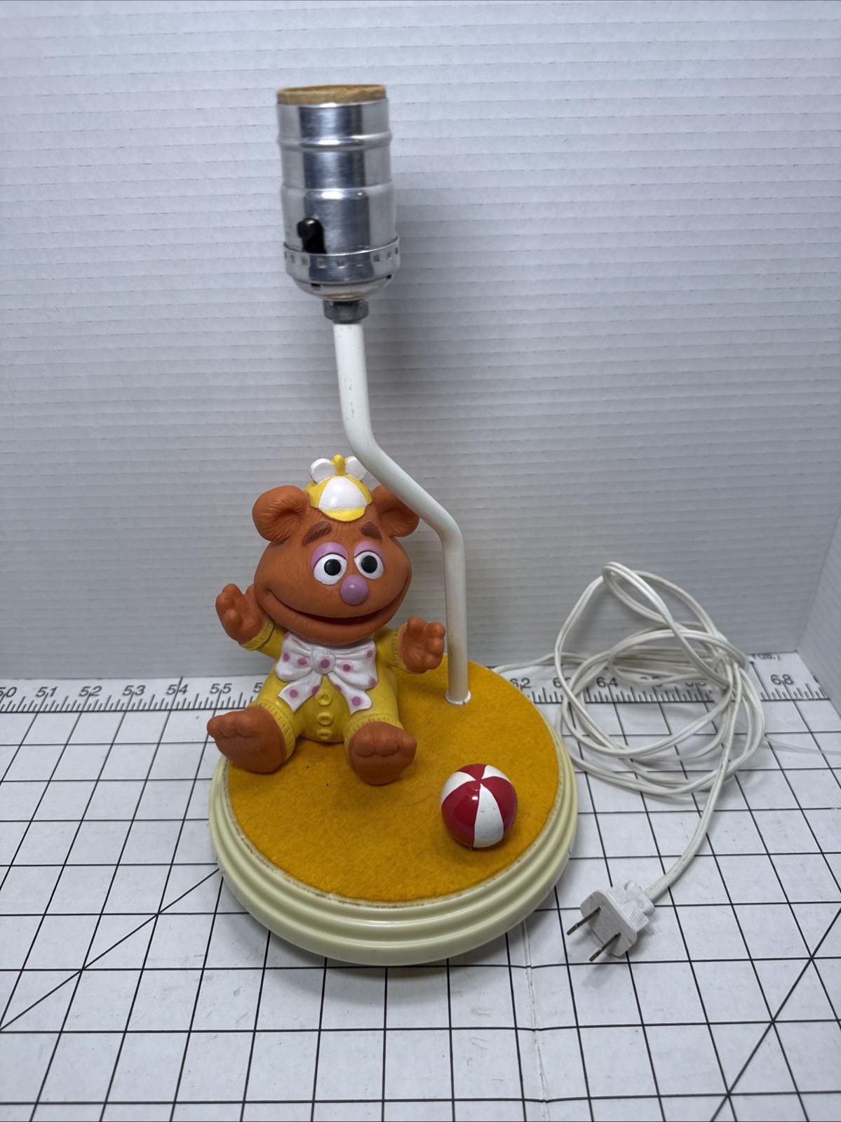 Muppet Babies Lamp Fozzie Bear Vintage 1984 Hallmark