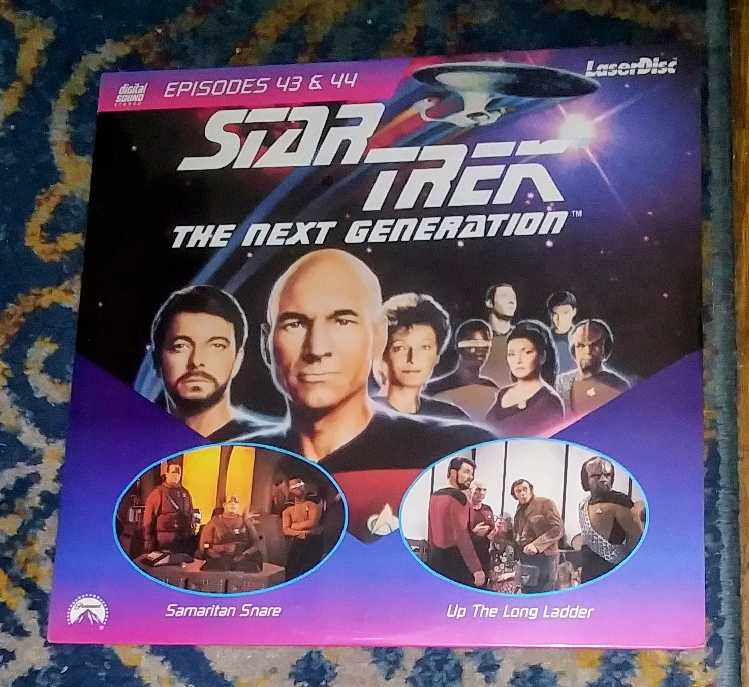 STAR TREK The Next Generation EPISODES 43 & 44 Laser Disc RARE STILL SEALED
