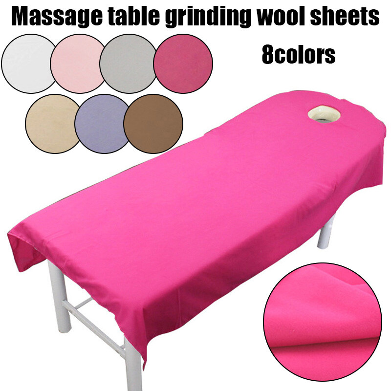 Professional Massage Table Mattress Beauty Cosmetic Bed Sheet Cover with Hole  ∂