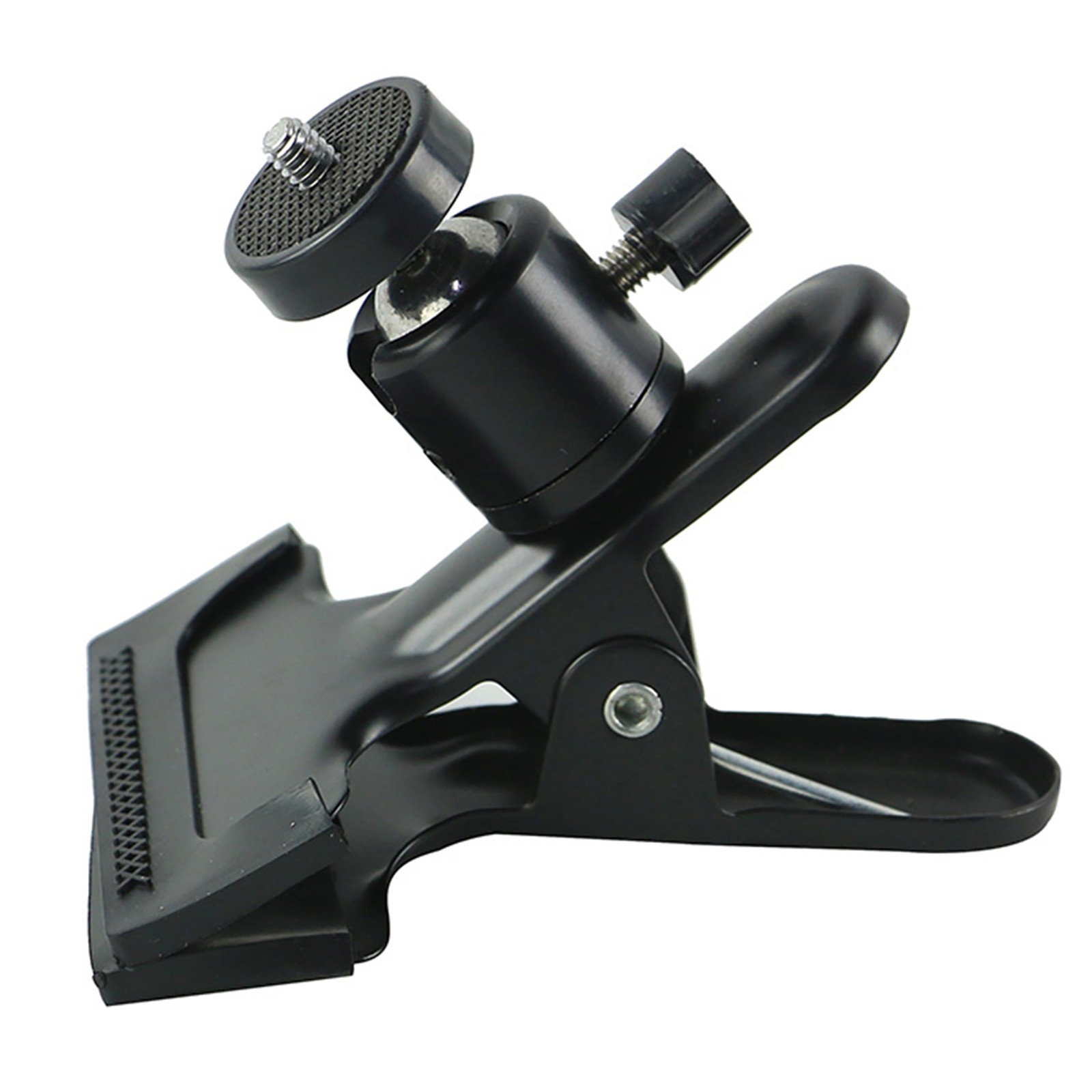Camera Clip Flash Holder with 360° Ball-Head 1/4'' Threaded Screw for SLR DSLR