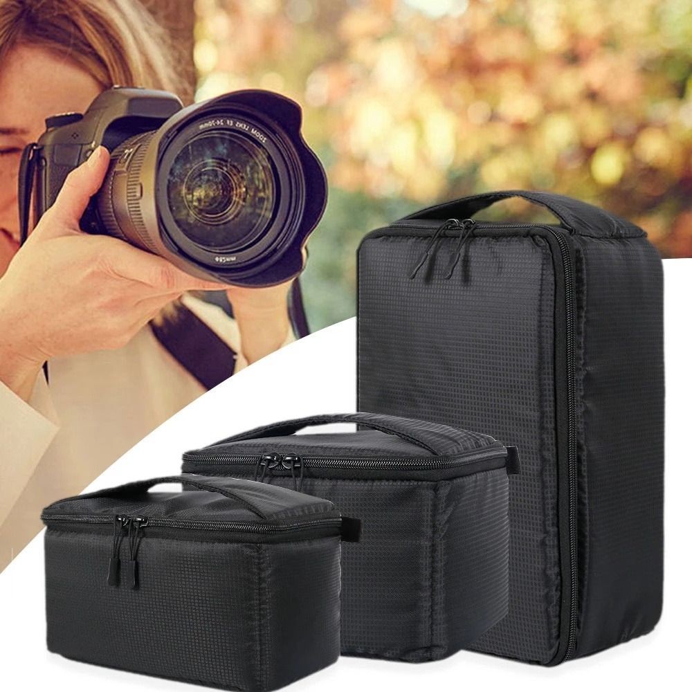 1X Waterproof DSLR Camera Inserts Bag Portable Inner Partition Padded Protector`