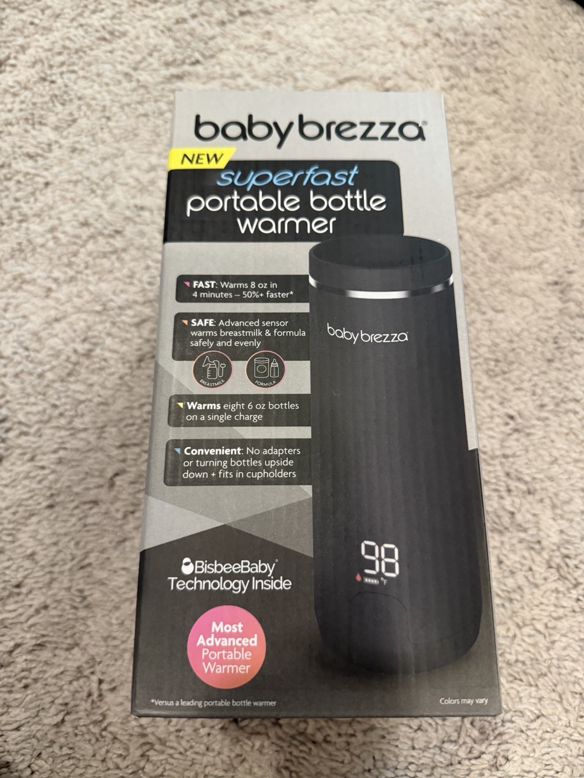 Baby Brezza Superfast Portable Bottle Warmer Rechargeable Fast Warming