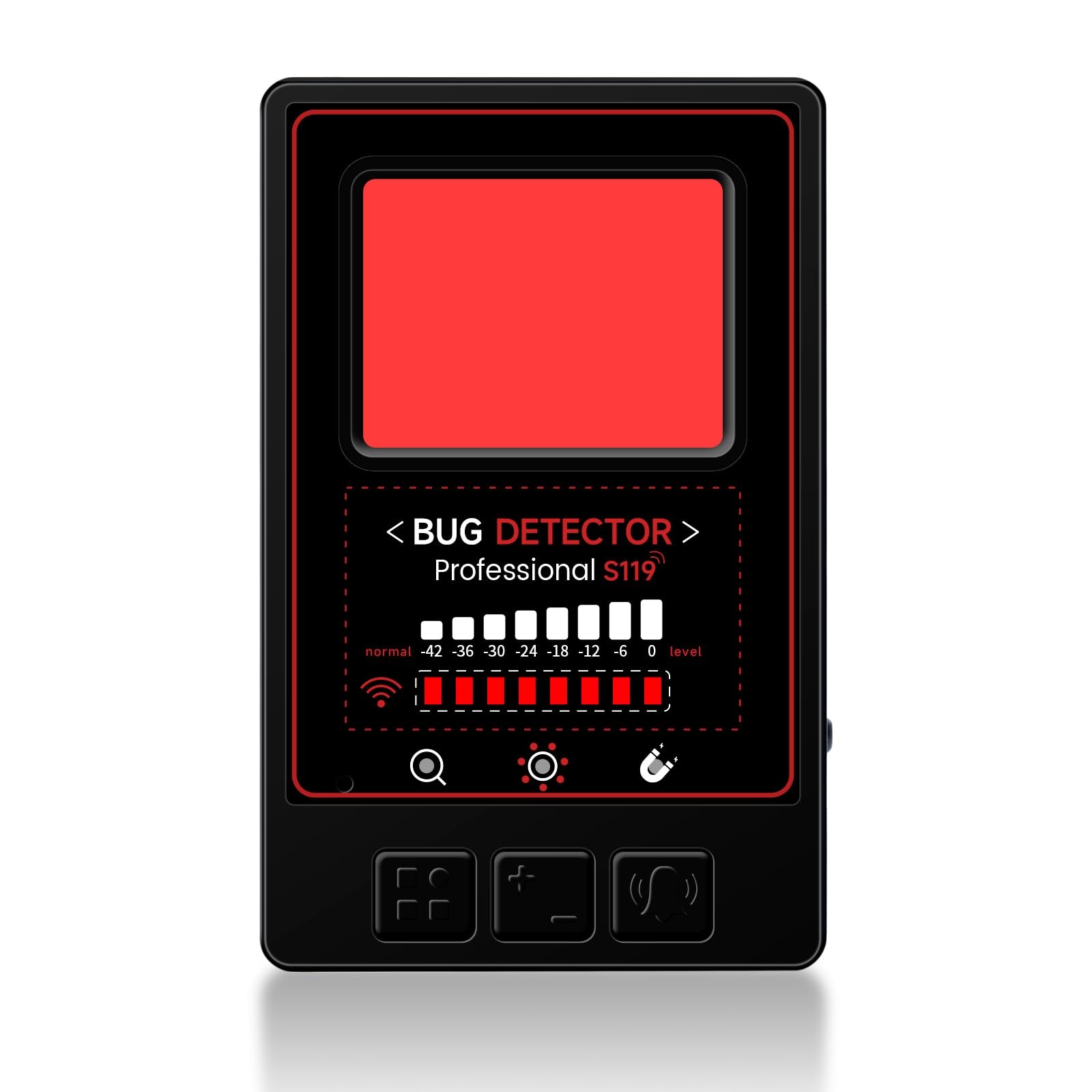 Hidden Camera Detector Professional RF Bug Finder Anti-Spy GPS Tracker Wireless 