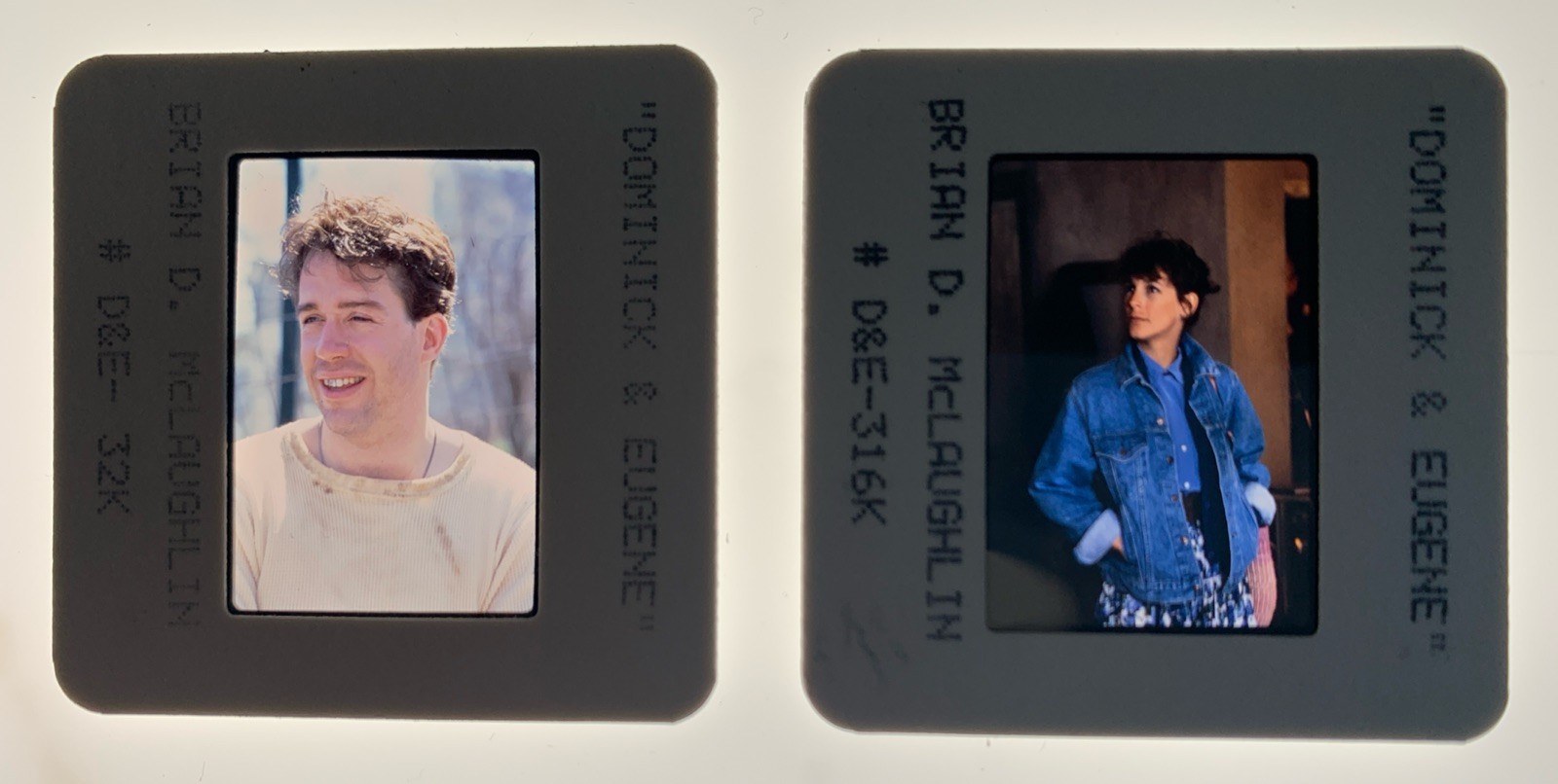 DOMINICK & EUGENE Jamie Lee Curtis Tom Hulce 1988 35mm Publicity Slides x2
