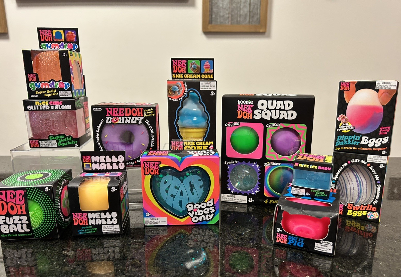 HOT! 🔥NeeDoh! HUGE LOT of 12! Viral NEE DOH! CONE Cube MALLOW Eggs FUZZ & MORE!