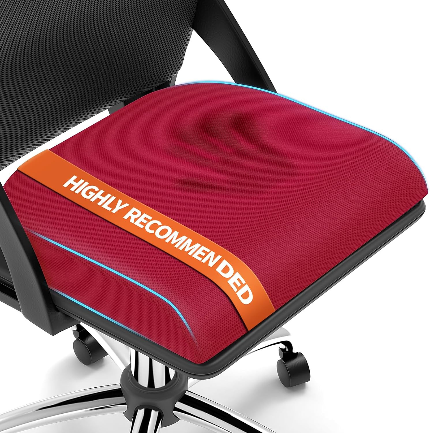 Xlarge Seat Cushion, Memory Foam Cushion for Long Sitting Hours on Office Chair,