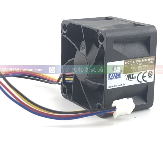 1pcs AVC DBTB0428B2S DC12V 0.50A 4-wire cooling fan 40*40*tn