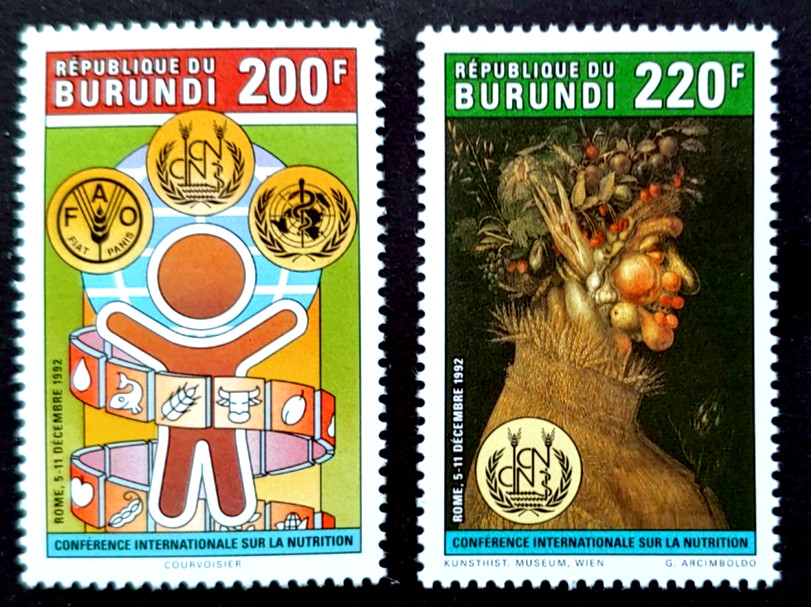 1992 FAO SET VF MNH BURUNDI (STMO)