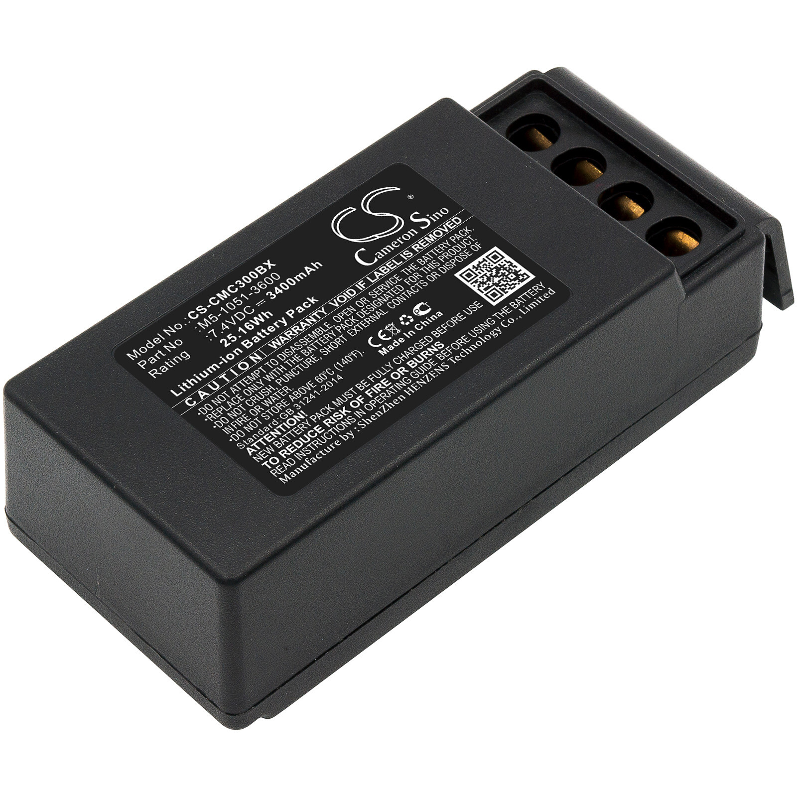 BATTERIE 3400mAh M5-1051-3600 For Cavotec M9-1051-3600 EX, MC-3, MC-3000